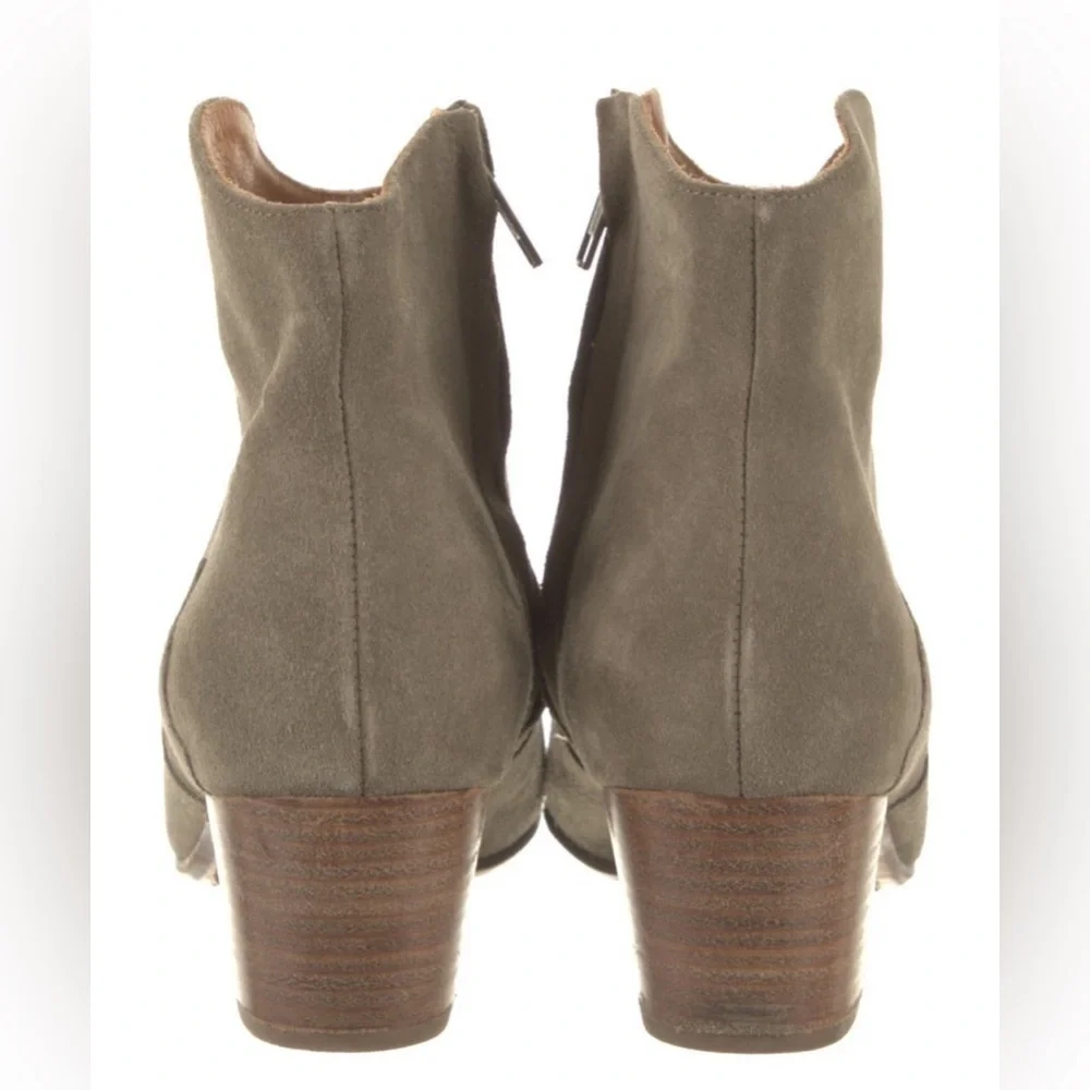 Isabel Marant Tan Dicker Suede Low western Cowboy Boots sz FR 37